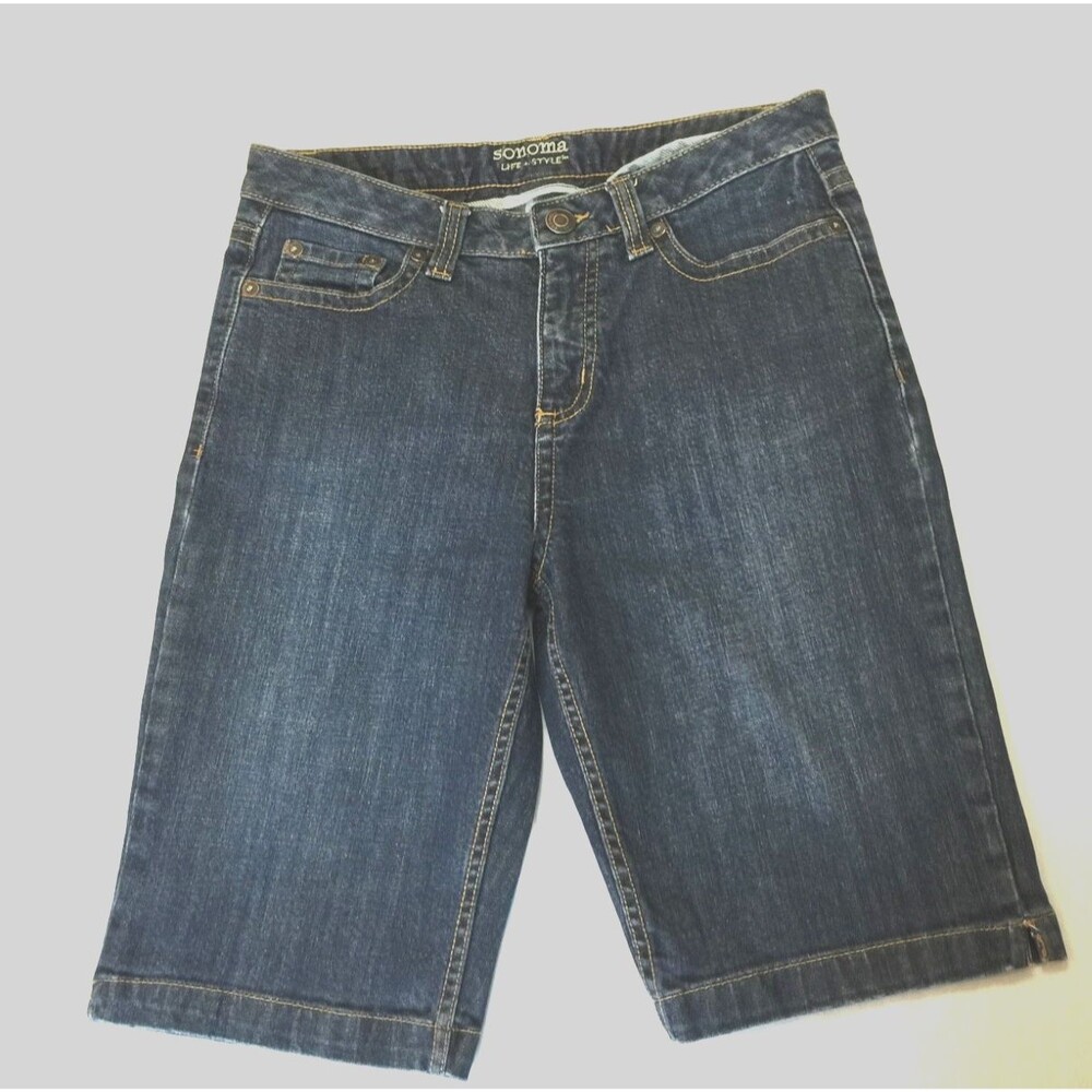 SONOMA LIFE STYLE WOMENS JEANS SHORTS CAPRIS SIZE 8